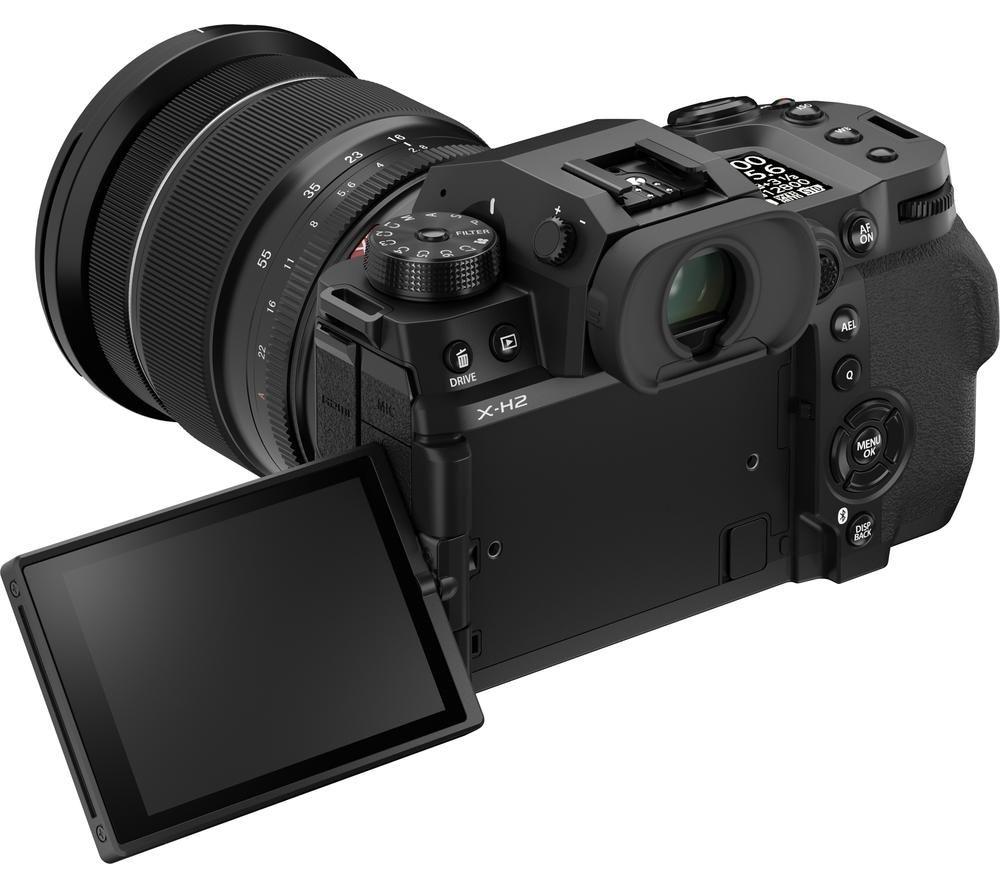 FUJIFILM X-H2 Mirrorless Camera with Fujinon XF 16-80 mm R OIS WR Lens - Black