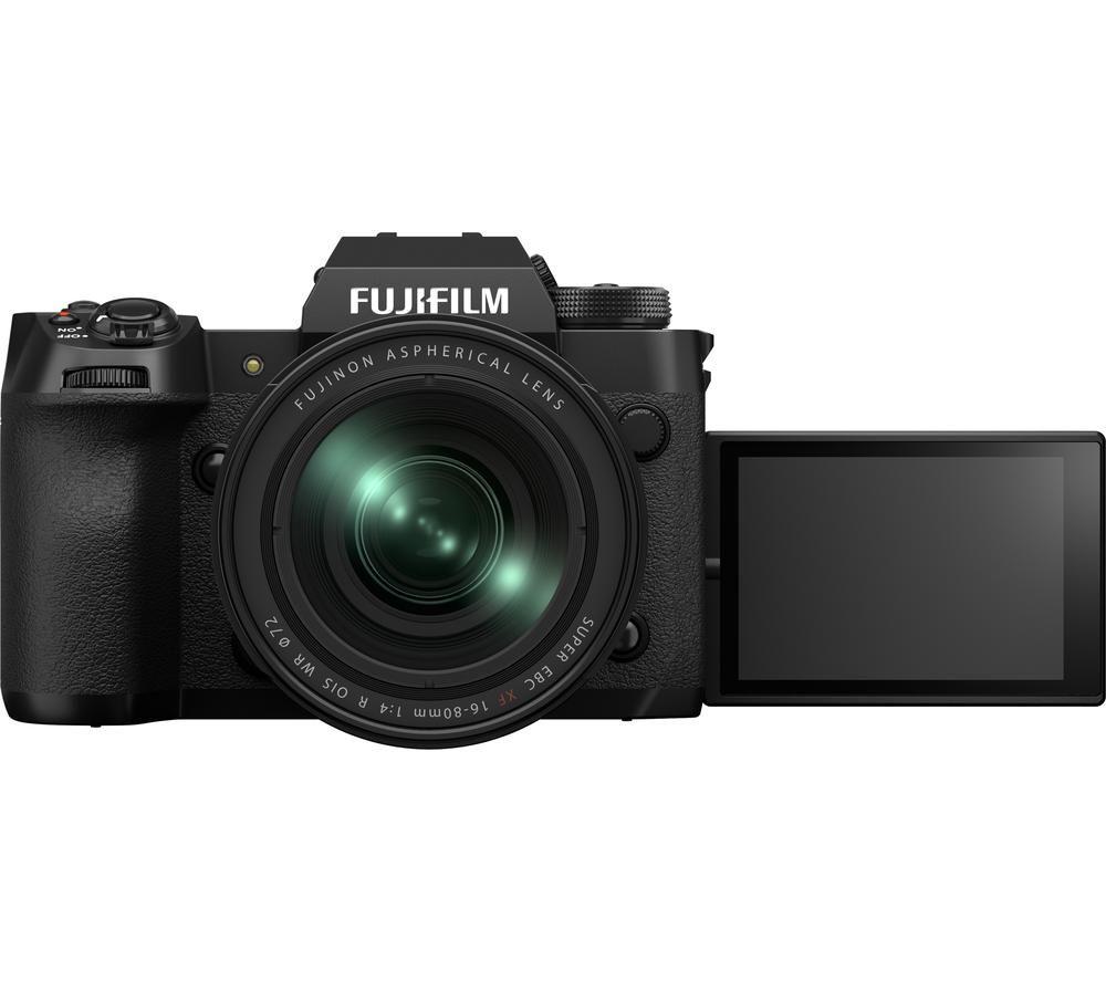 FUJIFILM X-H2 Mirrorless Camera with Fujinon XF 16-80 mm R OIS WR Lens - Black