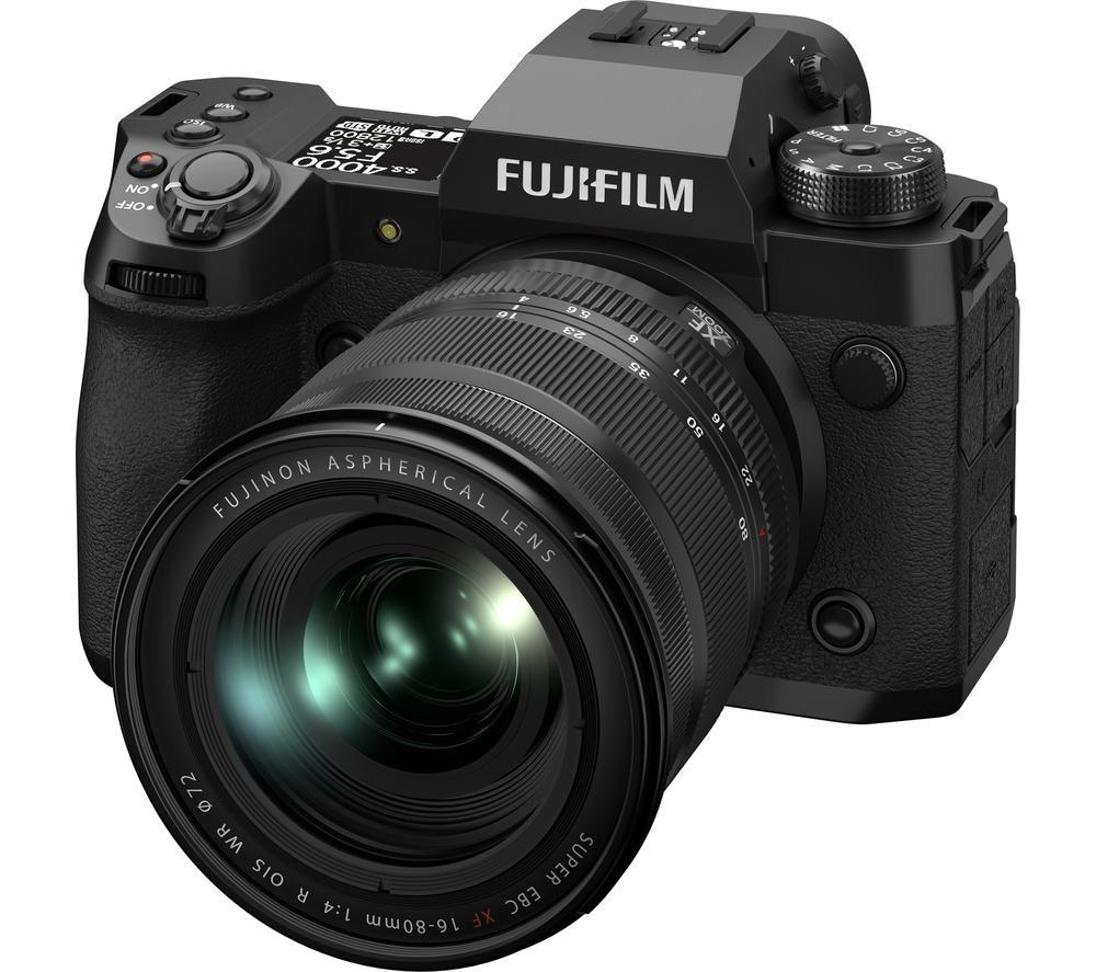 FUJIFILM X-H2 Mirrorless Camera with Fujinon XF 16-80 mm R OIS WR Lens - Black