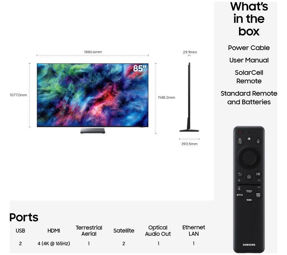 SAMSUNG R85H 85" Micro RGB 4K Smart AI TV 2026 - MRE85R85H