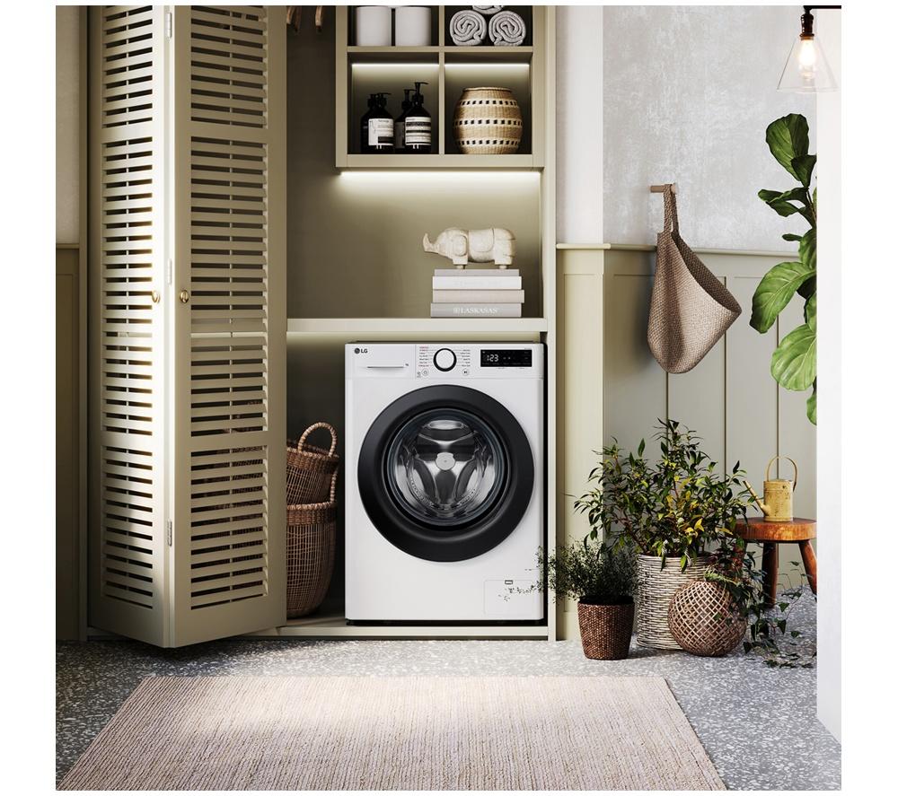 LG Series 4 AI Direct Drive FWY606WWLN1 WiFi-enabled 10 kg Washer Dryer - White