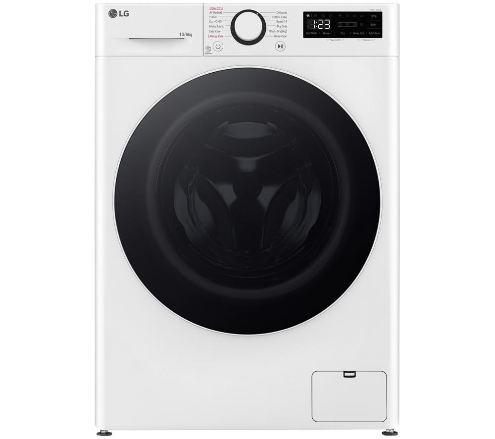 LG Series 4 AI Direct Drive FWY606WWLN1 WiFi-enabled 10 kg Washer Dryer - White