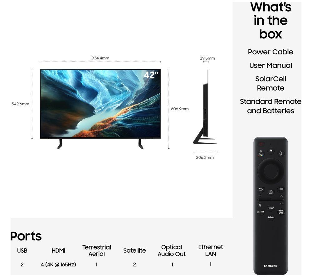 SAMSUNG S90H 42" OLED Glare Free 4K Vision AI Smart TV 2026 - QE42S90H