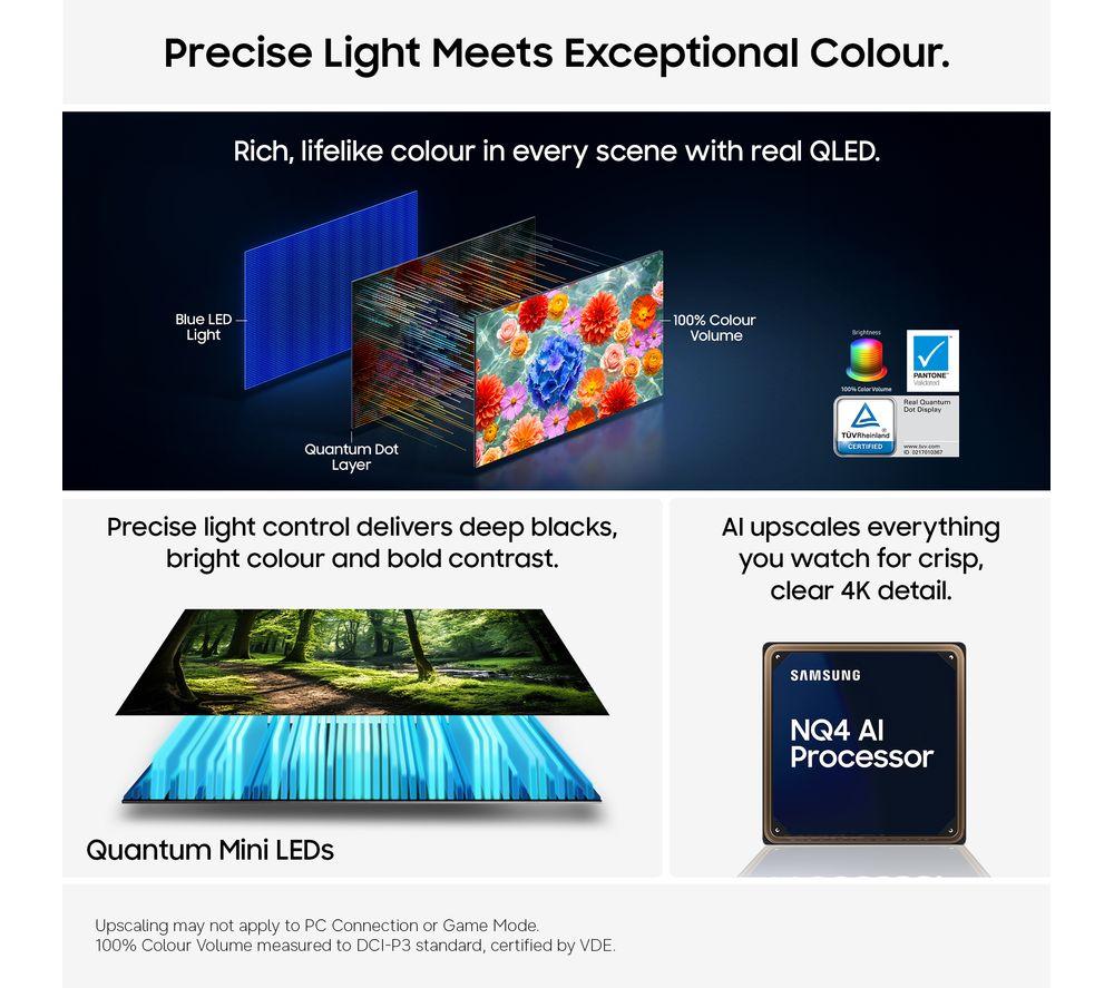 SAMSUNG QN70H Smart TV Neo QLED 4K Mini LED con IA y Vision de 43" (2026) - QE43QN70H