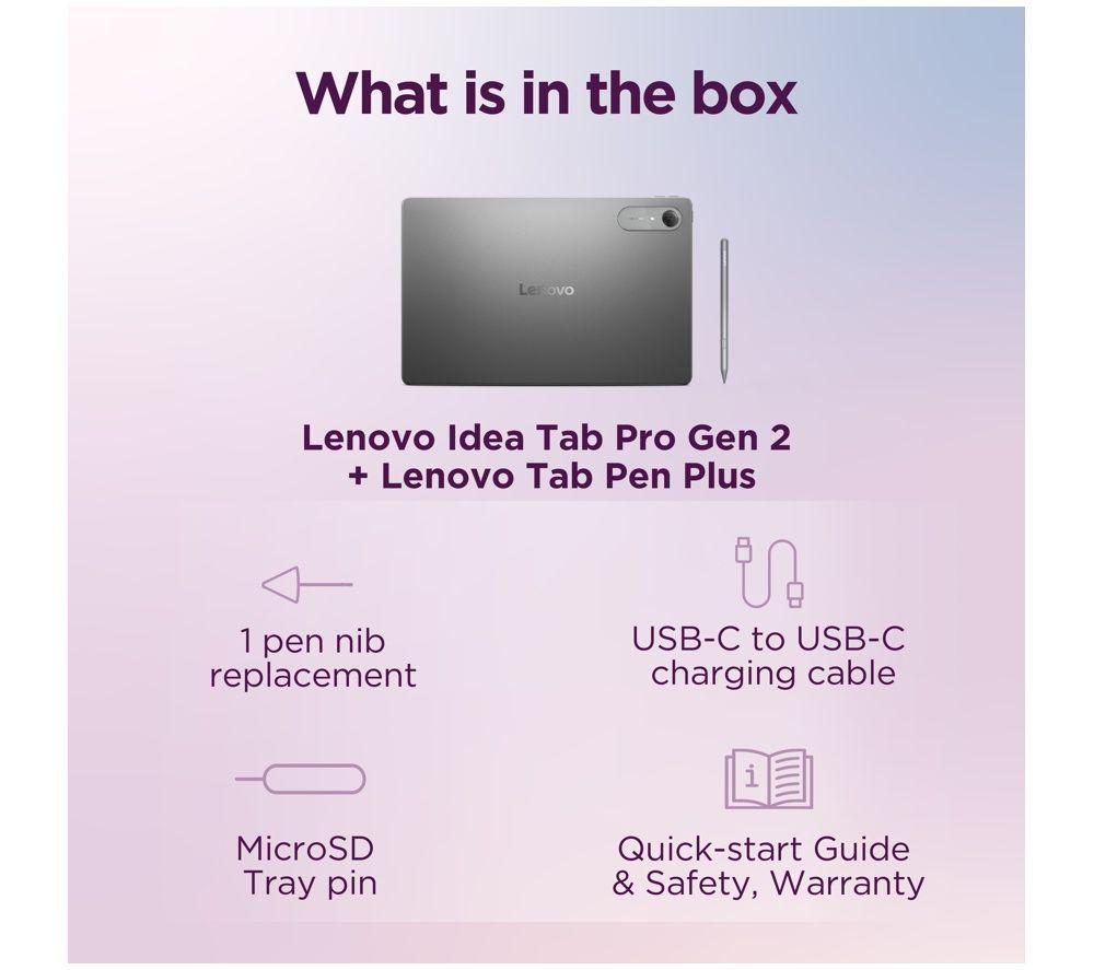 LENOVO Idea Tab Pro Gen 2 13" Tablet - 256 GB, Luna Grey