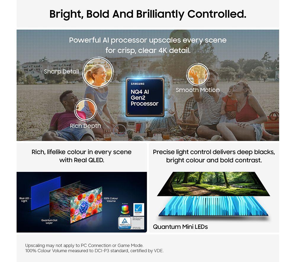 SAMSUNG QN80H 85" Neo QLED 4K Mini LED Vision AI Smart TV 2026 - QE85QN80H