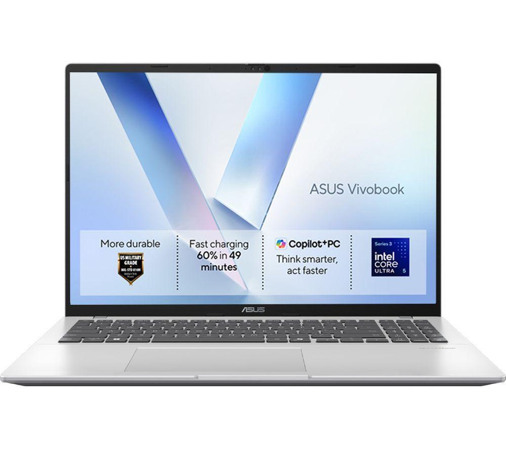 ASUS Vivobook 16 X1607AA 16" Laptop - Intel® Core™ Ultra 5, 512 GB SSD, Silver