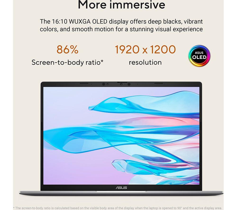 ASUS Vivobook 14 M3407GA OLED 14" Laptop - AMD Ryzen AI 7, 1 TB SSD, Grey