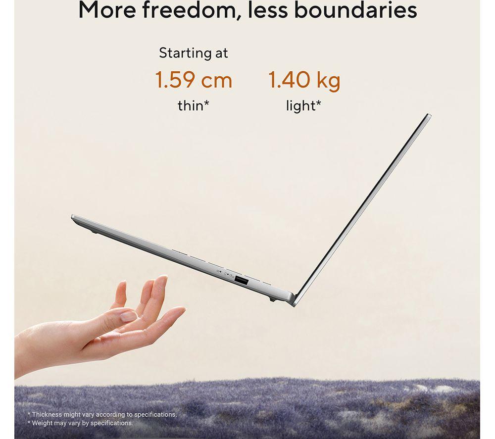 ASUS Vivobook 14 M3407GA OLED 14" Laptop - AMD Ryzen AI 7, 1 TB SSD, Grey