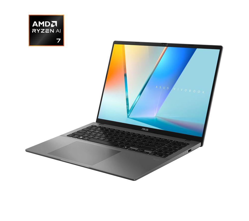 ASUS Vivobook S16 OLED 16" Laptop, Copilot+ PC - AMD Ryzen AI 7, 1 TB SSD, Grey