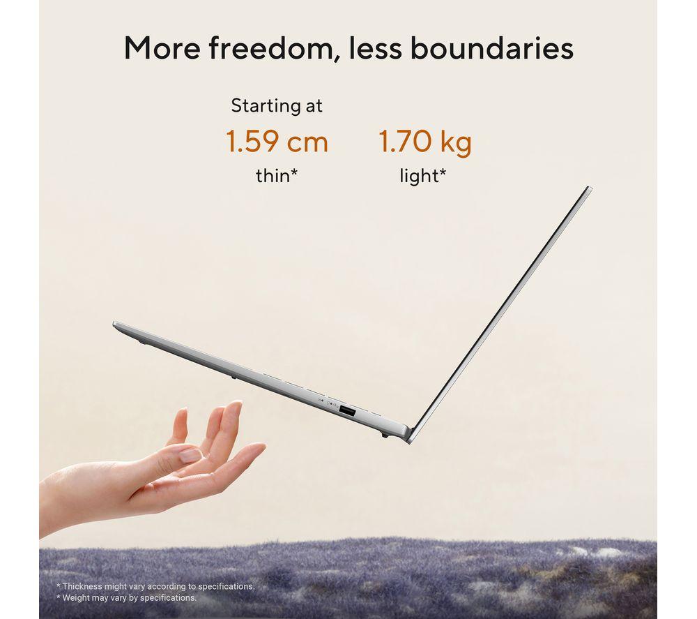 ASUS Vivobook S16 OLED 16" Laptop, Copilot+ PC - AMD Ryzen AI 7, 1 TB SSD, Grey