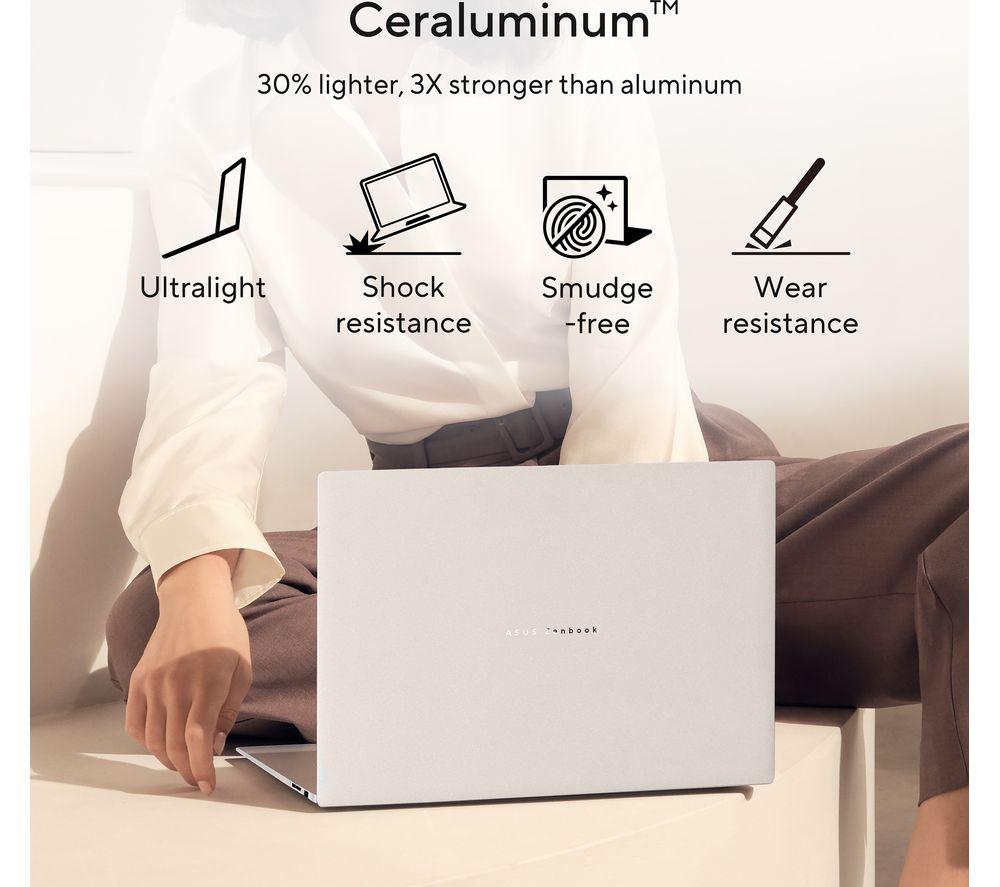 Portátil ASUS Zenbook S16 Copilot+ PC OLED de 16" - AMD Ryzen AI 7, SSD de 1 TB, Blanco Escandinavo