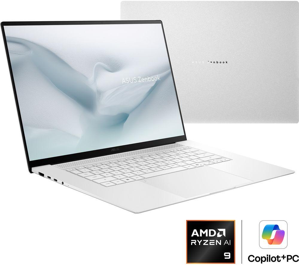 ASUS Zenbook S16 Copilot+ PC OLED 16" Laptop - AMD Ryzen AI 9, 1 TB SSD, Scandinavian White