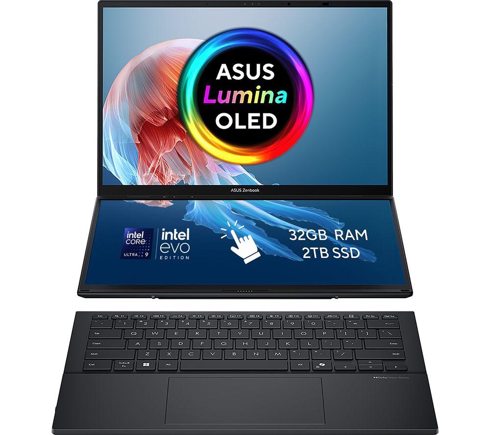 ASUS Zenbook Duo 14" 2 in 1 Laptop - Intel® Core™ Ultra 9, 2 TB SSD, Inkwell Grey