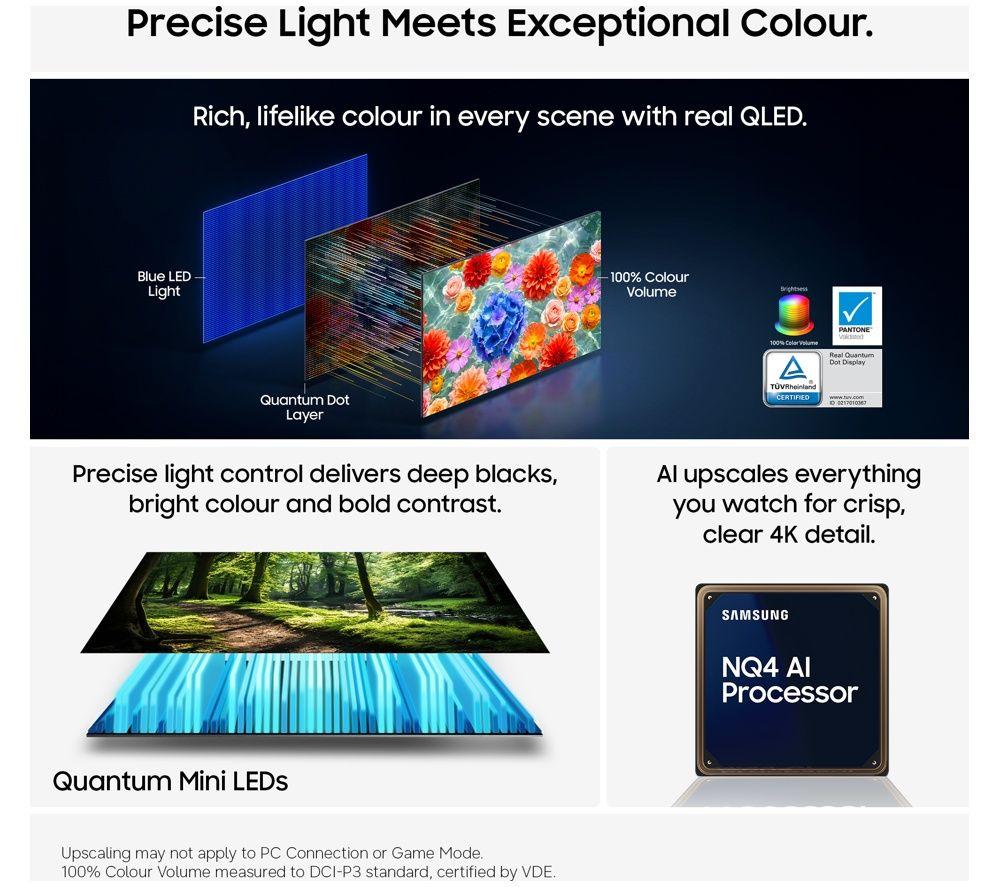SAMSUNG QN70H 65" Neo QLED 4K Mini LED Smart TV con IA Vision 2026 - QE65QN70H