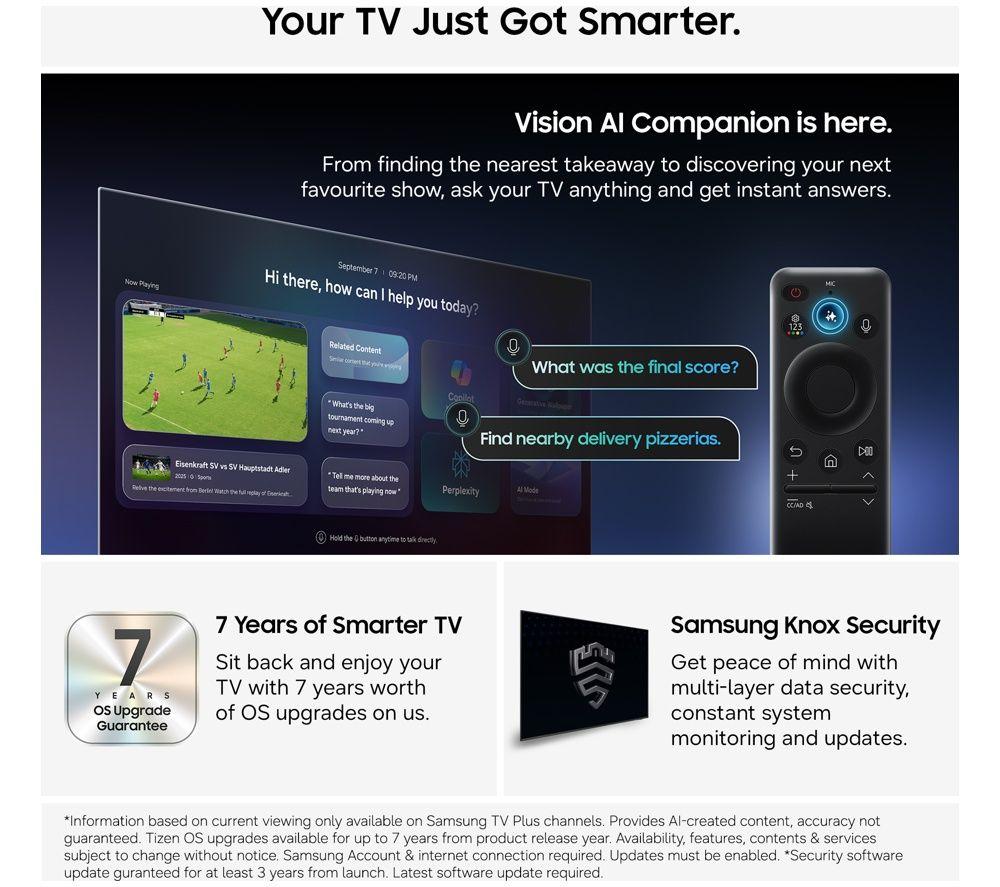 SAMSUNG The Frame (2026) 43" QLED 4K Art Mode Smart AI TV with Slim Fit Wall Mount - QE43LS03H
