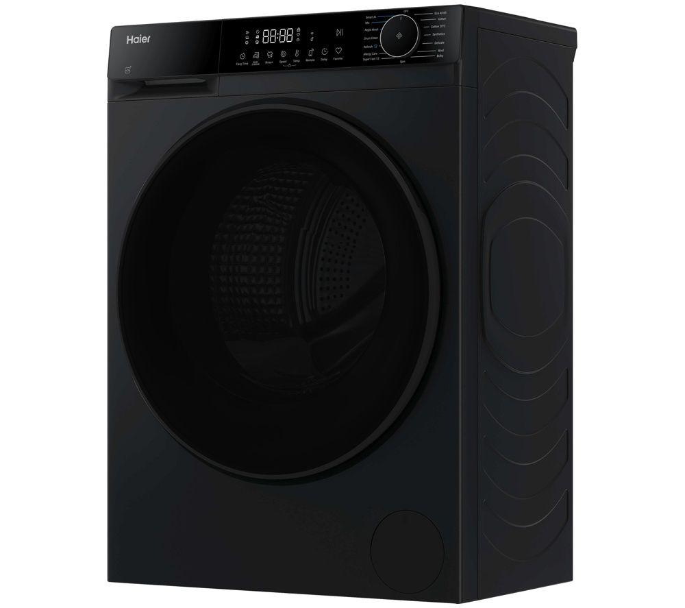 Lavadora Haier X5 Plus HW9BP14357AEBTUK con Wi-Fi, 9 kg y 1400 rpm - Acero negro