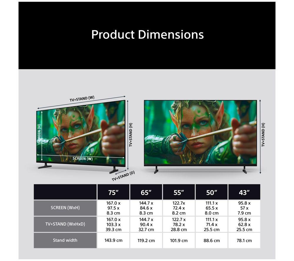 Televisor LED 4K HDR Smart SONY BRAVIA 2 II de 50" - K50S25M2PB