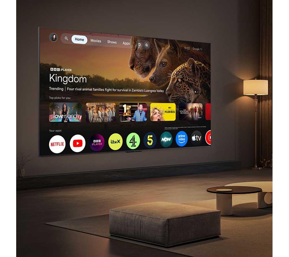 TCL C7L 65" SQD-Mini LED 4K HDR Smart Google TV - 65C7L-UK