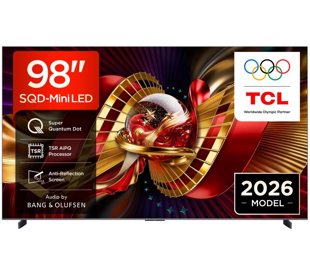 TCL C8L 98" SQD-Mini LED 4K HDR Smart Google TV - 98C8L-UK
