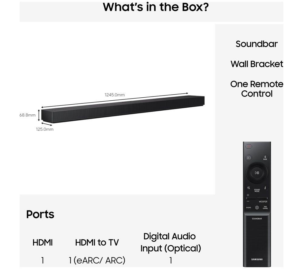 SAMSUNG HW-QS90H/XU 7.1.2 All-in-One Sound Bar with Dolby Atmos & DTS:X