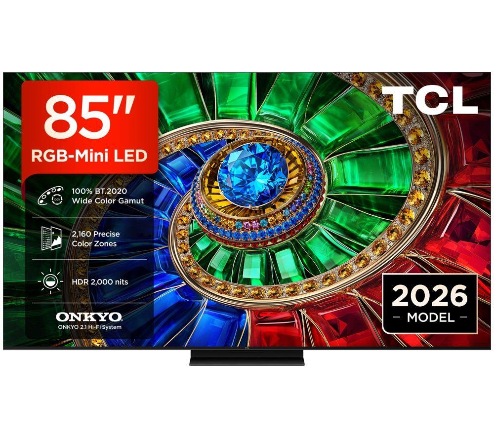 TCL RM7L 85" RGB-Mini LED 4K HDR Smart Google TV - 85RM7L-UK