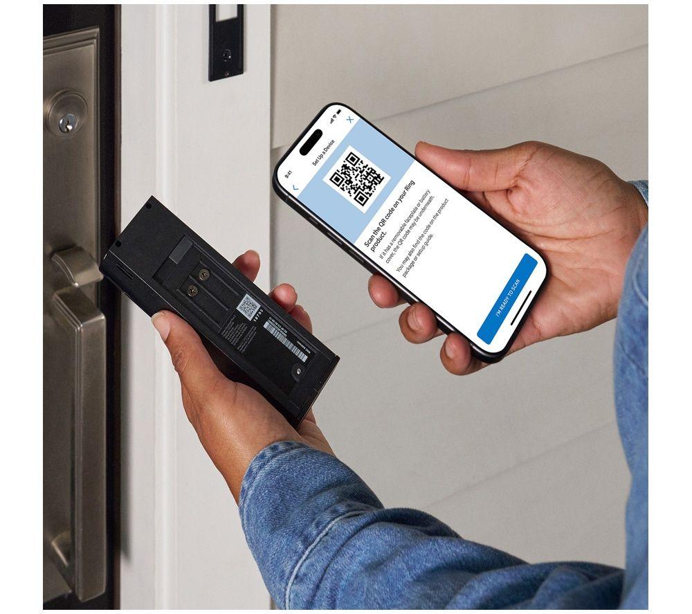 RING Battery Retinal 2K Video Doorbell Plus (Newest Gen) & Chime - Nickel Silver