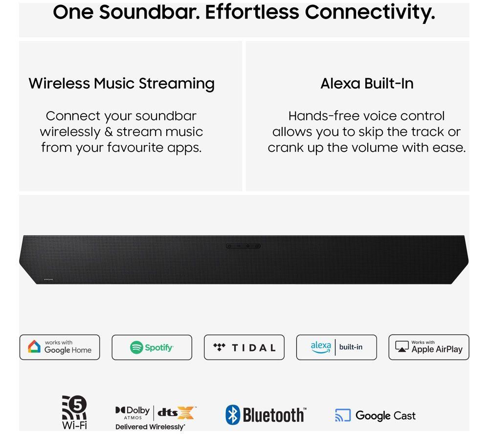 SAMSUNG HW-Q800H/XU Barra de sonido inalámbrica 5.1.2 con Dolby Atmos - Negro