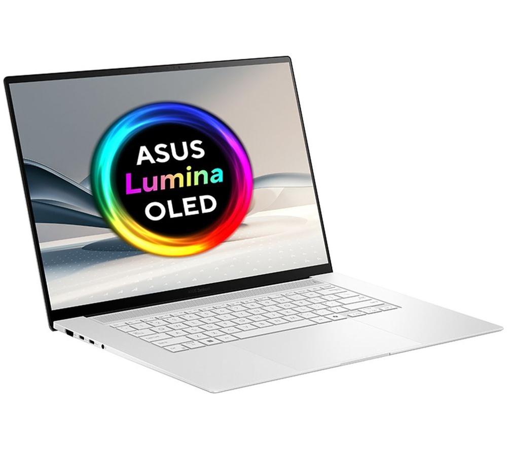 ASUS Zenbook S16 Copilot+ PC OLED 16" Laptop - AMD Ryzen AI 9, 2TB SSD, Scandinavian White
