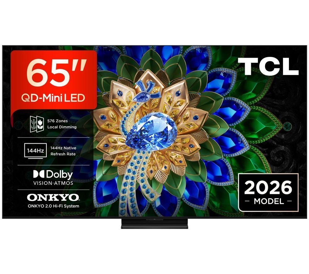 TCL A400U 65" Premium Wallpaper QD-Mini LED 4K HDR Smart Google TV 2026 - 65A400U-UK