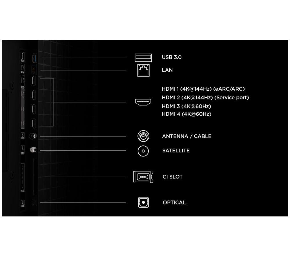 TCL A400U 65" Televisor Inteligente Google TV 4K HDR QD-Mini LED de Fondo de Pantalla Premium 2026 - 65A400U-UK