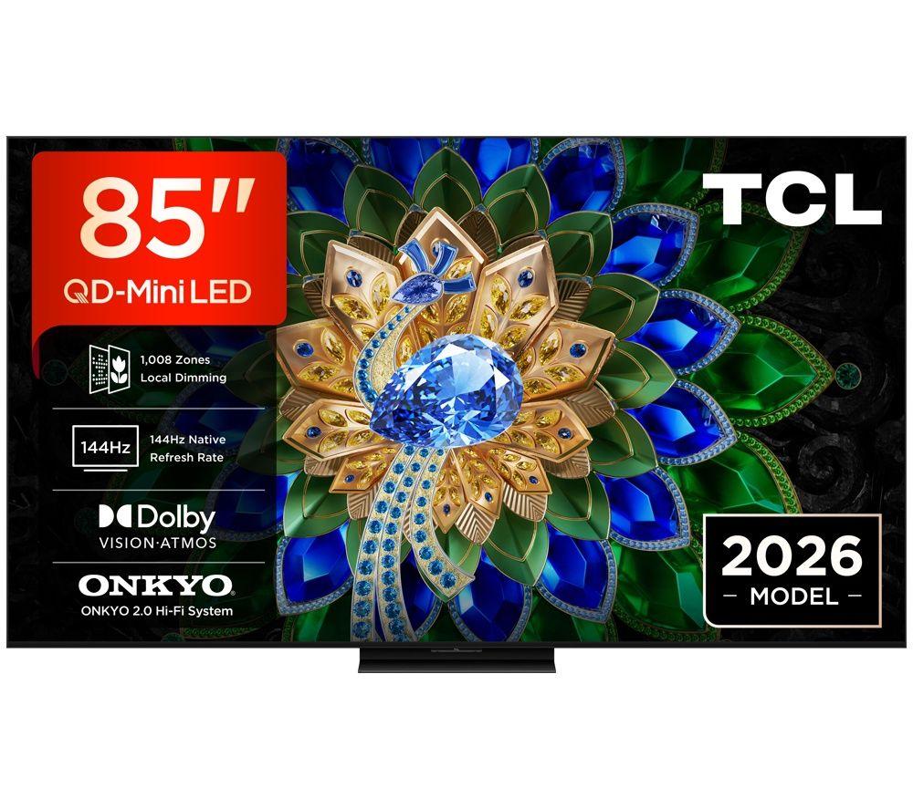 TCL A400U 85" Premium Wallpaper QD-Mini LED 4K HDR Smart Google TV 2026 - 85A400U-UK