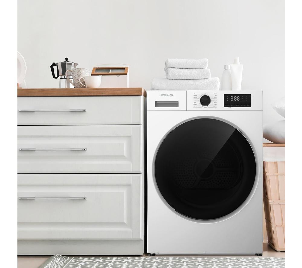 STATESMAN THP18W 8 kg Heat Pump Tumble Dryer - White