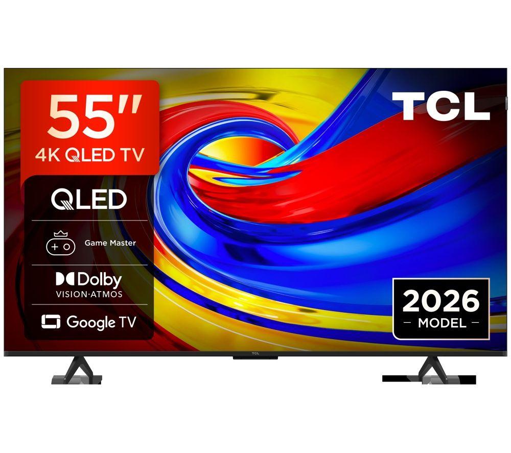 TCL P7L 55" QLED 4K HDR Smart Google TV 2026 - 55P7L-UK
