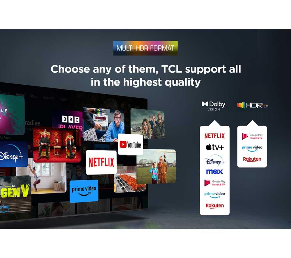 TCL P7L 43" QLED 4K HDR Smart Google TV 2026 - 43P7L-UK