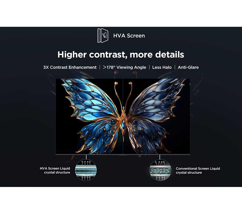 TCL P7L 43" QLED 4K HDR Smart Google TV 2026 - 43P7L-UK
