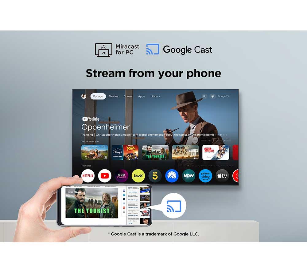 TCL P7L 43" QLED 4K HDR Smart Google TV 2026 - 43P7L-UK