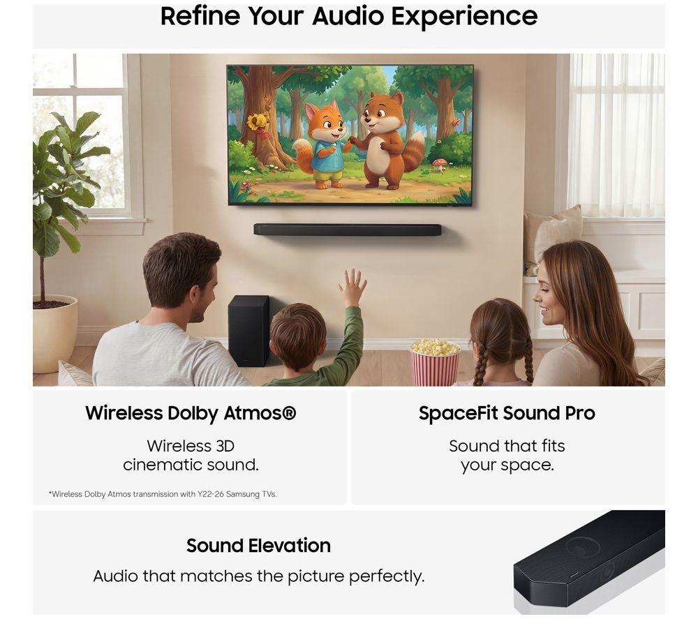 SAMSUNG HW-Q600H/XU 3.1.2 Wireless Sound Bar with Dolby Atmos