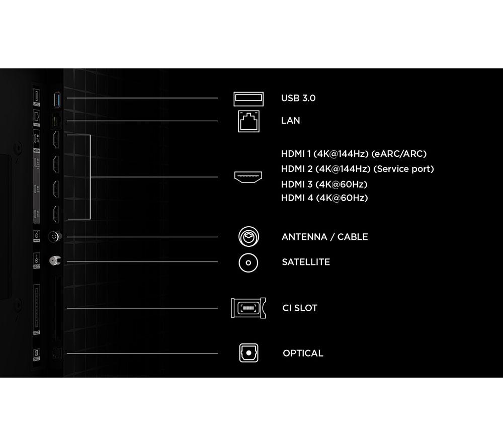 TCL A400M 65" Premium QD-Mini LED 4K HDR Smart Google TV 2026 - 65A400M-UK