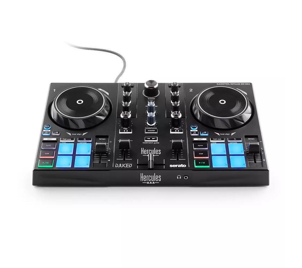 Controlador de DJ HERCULES DJControl Inpulse 200 MK3 - Negro