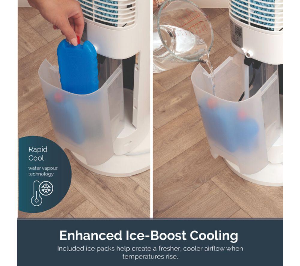 REDIFFUSION ArcticBreeze 38" 3-in-1 Air Cooler & Humidifier Tower Fan - White