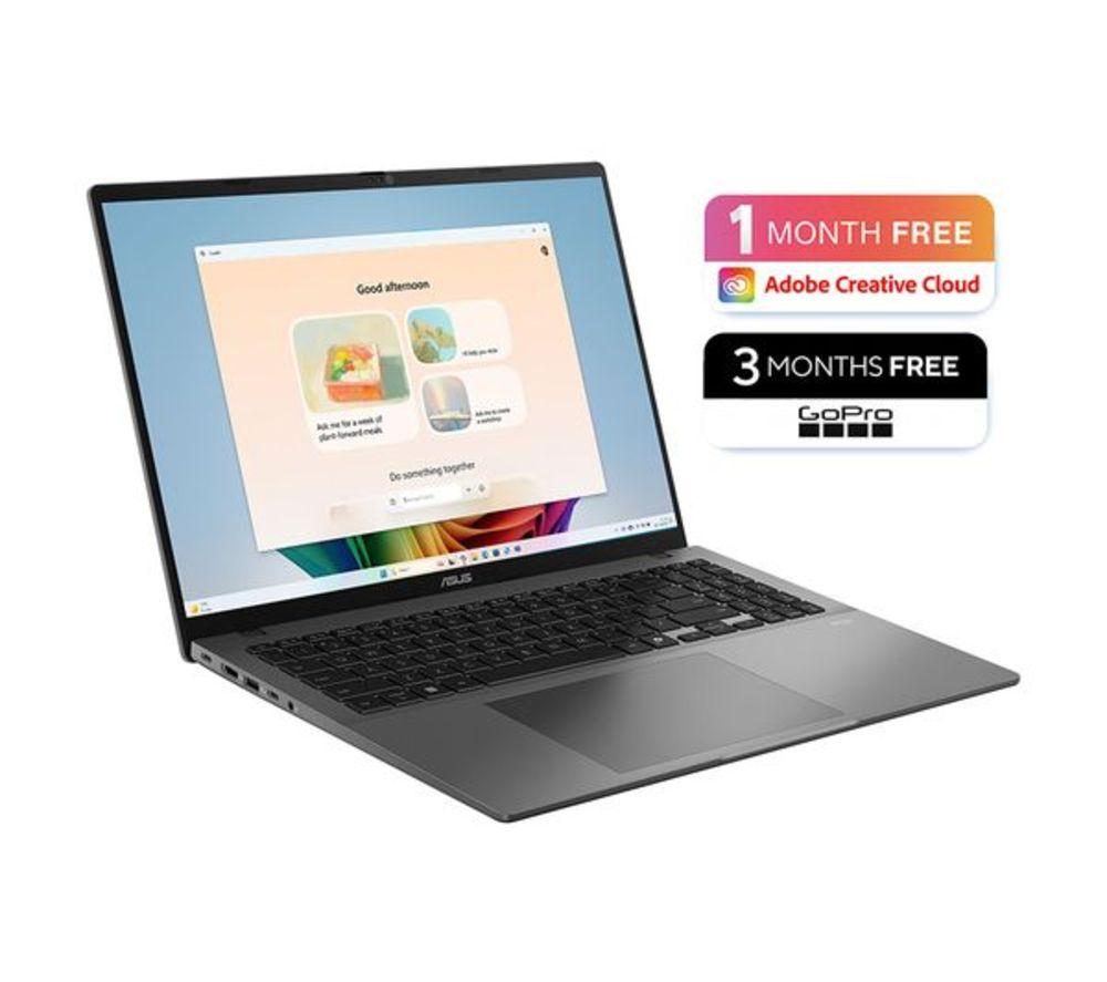 Portátil ASUS Vivobook S16 OLED de 16", Copilot+ PC - AMD Ryzen AI 7, SSD de 1 TB, gris mate
