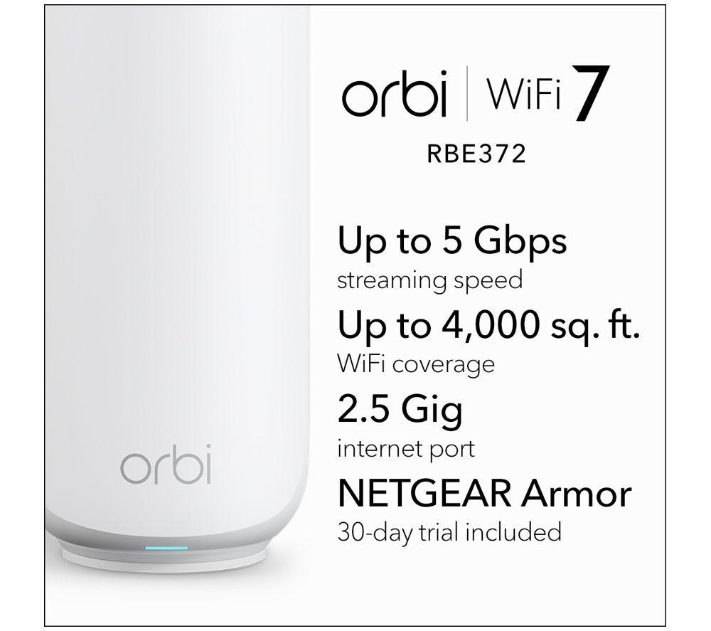Sistema WiFi para todo el hogar NETGEAR Orbi RBE372 - Paquete doble