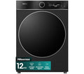 HISENSE KitchenFit 7i Series WF7I1248BBR WiFi-enabled 12 kg 1400 Spin Washing Machine - Black