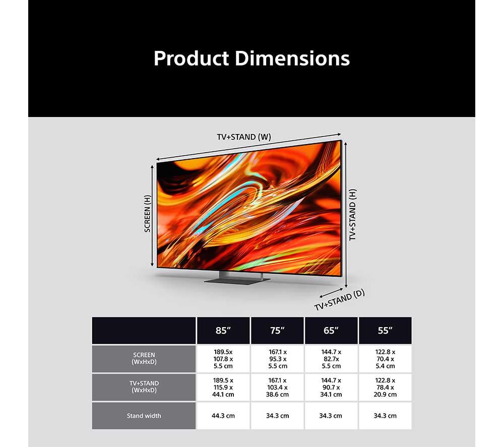 SONY BRAVIA 7 II 55" True RGB Mini LED 4K HDR Smart TV 2026 - K55XR75M2