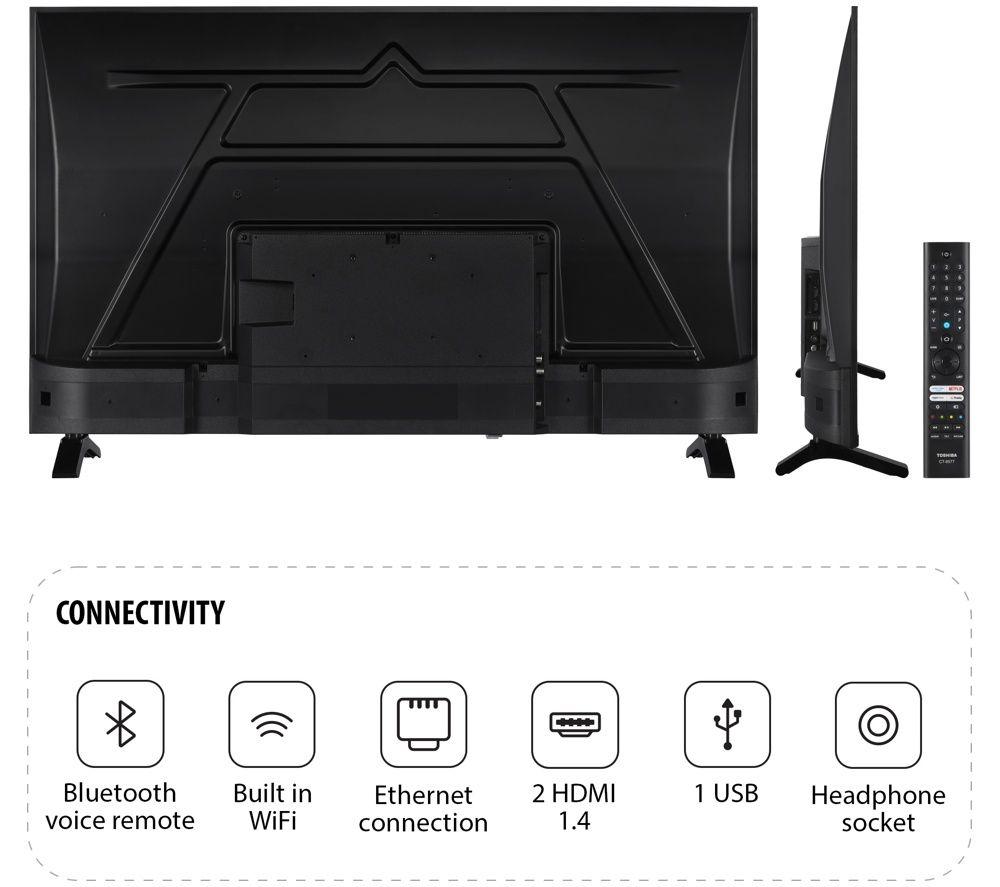 TOSHIBA Fire TV 40LF2653DB 40" Smart Full HD HDR LED TV with Freely