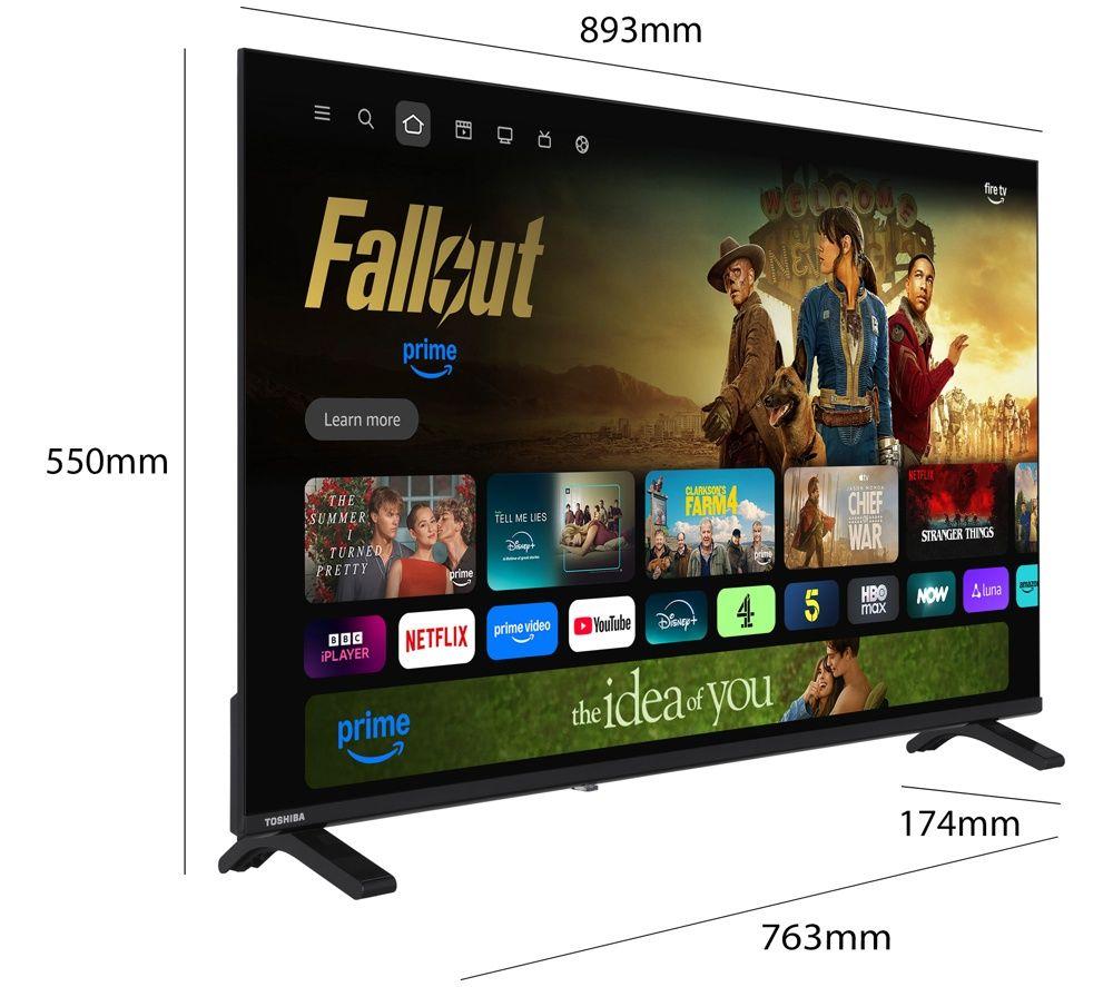 TOSHIBA Fire TV 40LF2653DB 40" Smart Full HD HDR LED TV with Freely