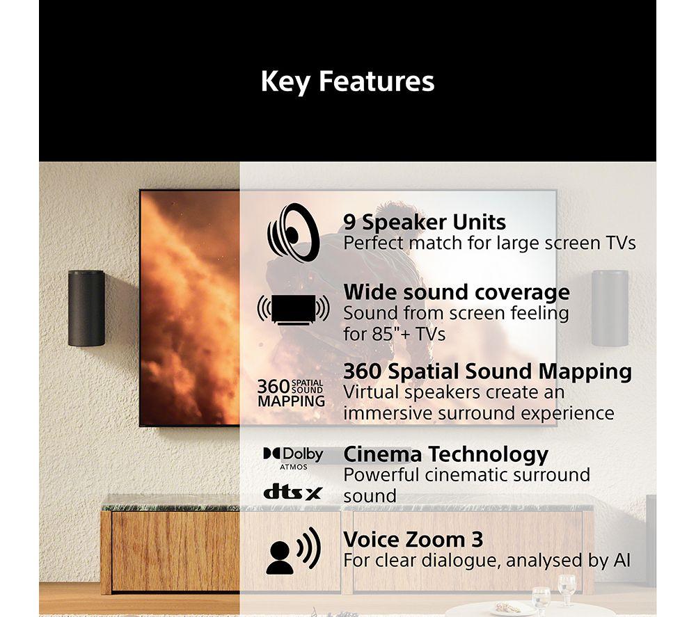 SONY BRAVIA Theatre Trio HT-A8 3.0.2 Three Piece Home Cinema System with Dolby Atmos & DTS:X