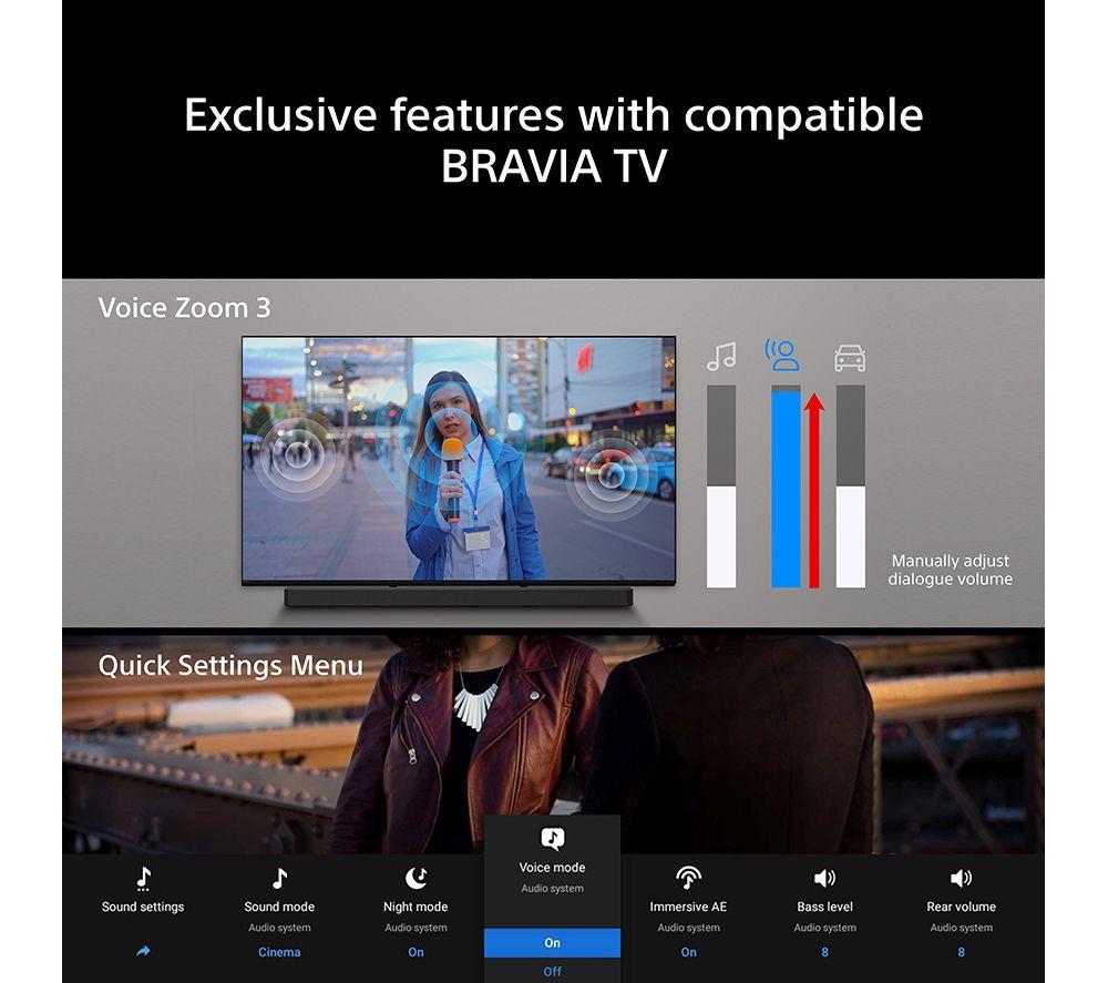 SONY BRAVIA Theatre Trio HT-A8 3.0.2 Three Piece Home Cinema System with Dolby Atmos & DTS:X