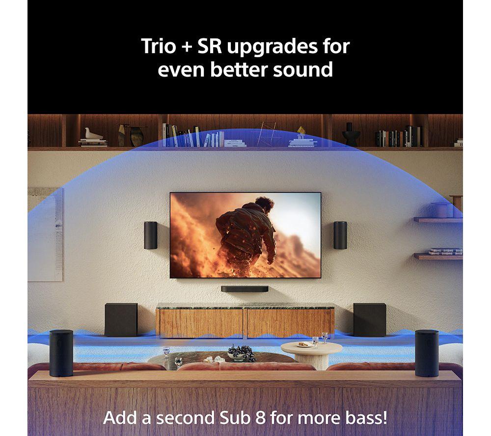 SONY BRAVIA Theatre Trio + SR HT-AP8 5.1.4 Home Cinema System with Subwoofer, Rear Speakers, Dolby Atmos & DTS:X